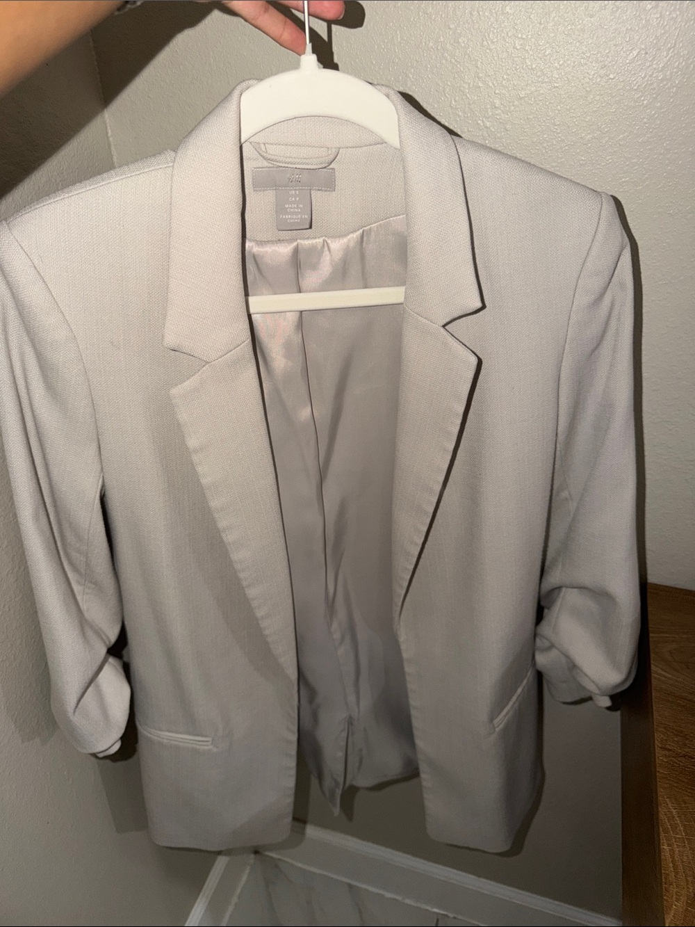H&M Light Beige Women's Tailored Blazer